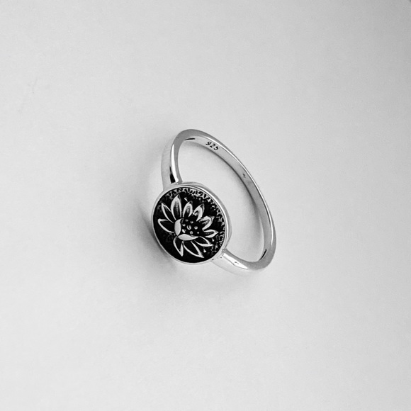 Sterling Silver Bloom Lotus Ring, Flower Rings, Spirit Flowers, Floral - Picture 6 of 13